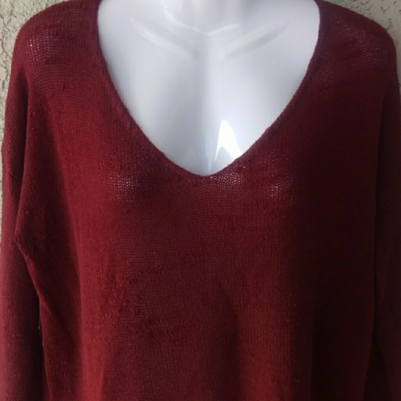 Forever 21 burgundy knit sweater - Picture 6 of 8